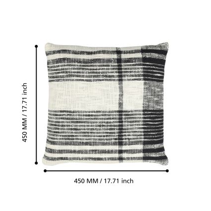 Eglo 420061 - Pernă decorativă CHEVERY 45x45 cm crem/negru