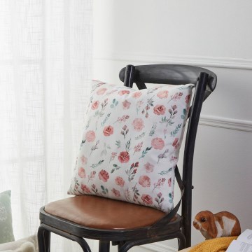 Eglo 420102 - Pernă decorativă GEBENG, 45x45 cm, alb/roz