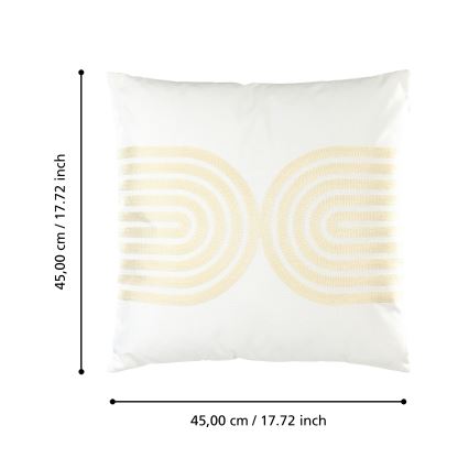 Eglo 420238 - Pernă decorativă BERHALA 45x45 cm alb/bej