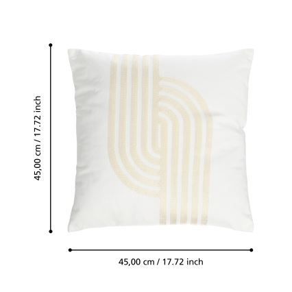 Eglo 420241 - Pernă decorativă BERHALA, 45 x 45 cm, alb/bej