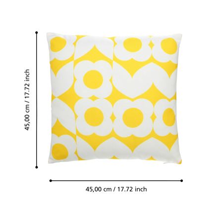 Eglo 420245 - Pernă decorativă TSUNAN 45x45 cm, galbenă
