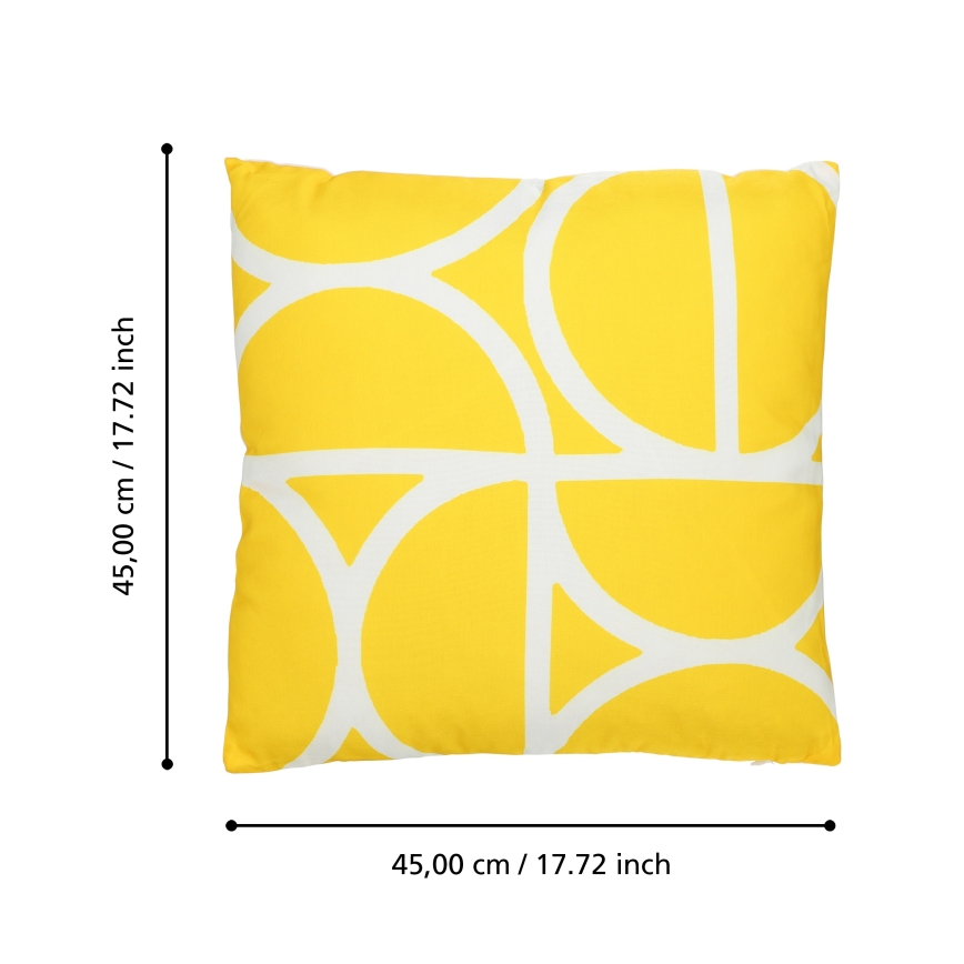 Eglo 420248 - Pernă decorativă TSUNAN, 45 x 45 cm, galbenă