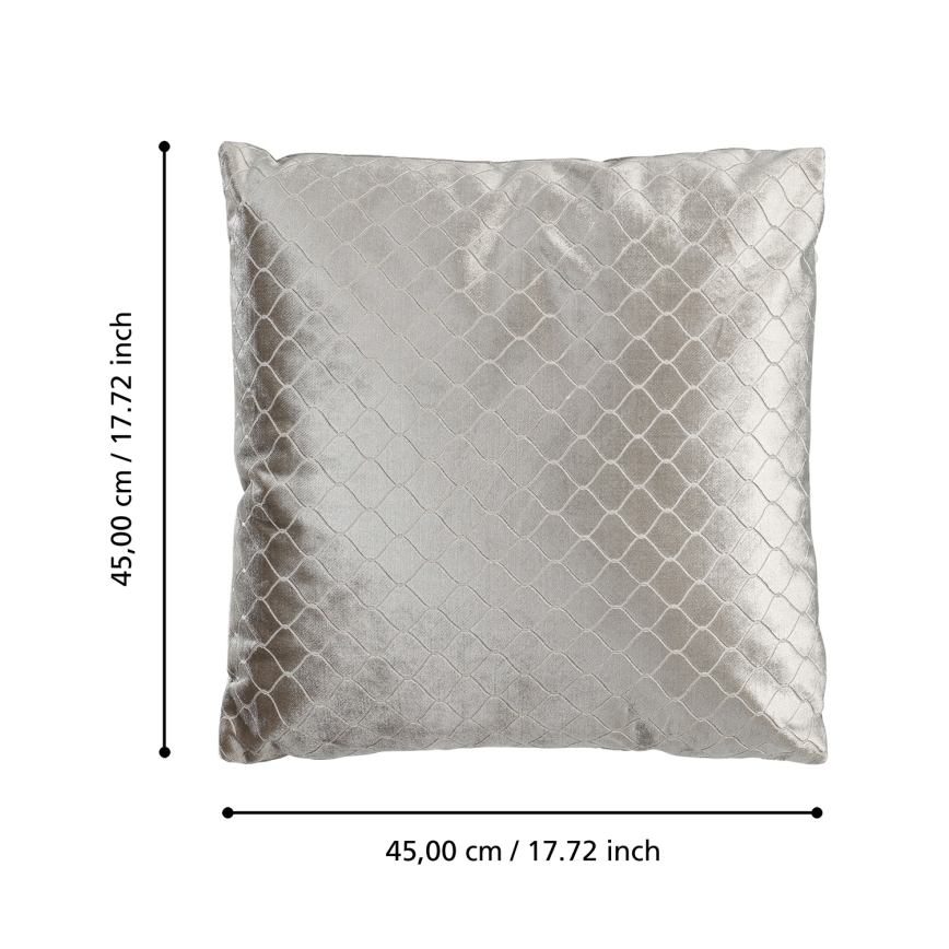 Eglo 420284 - Pernă decorativă SINGU 45x45 cm, gri