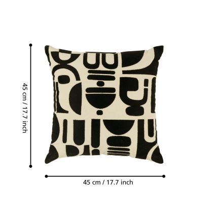 Eglo 420307 - Pernă decorativă CHEVERY 45 x 45 cm, crem/negru