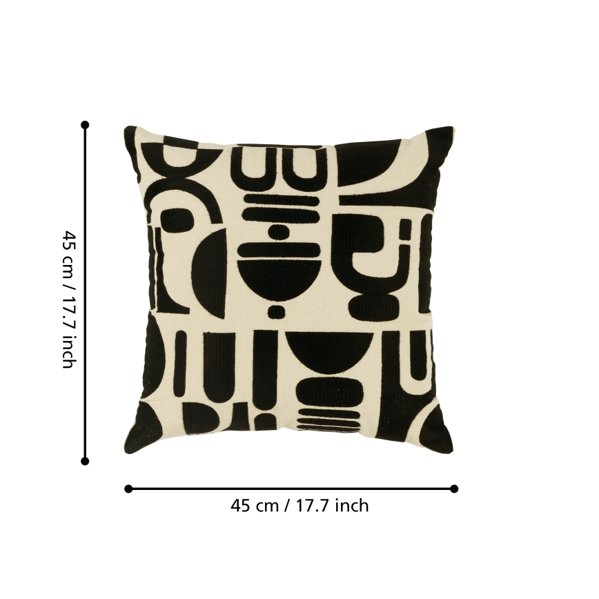 Eglo 420307 - Pernă decorativă CHEVERY 45 x 45 cm, crem/negru