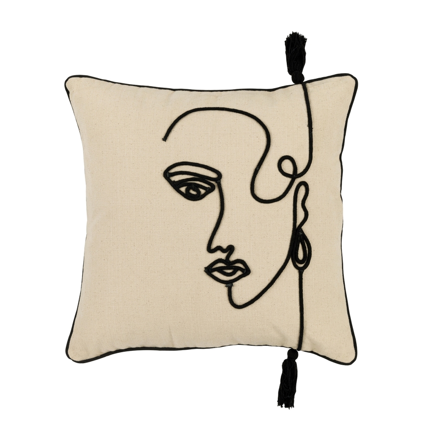 Eglo 420329 - Pernă decorativă CHEVERY, 45 x 45 cm, crem/negru