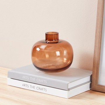 Eglo 421213 - Vază din sticlă SIRANANA 11,8x13 cm maro/fumurie