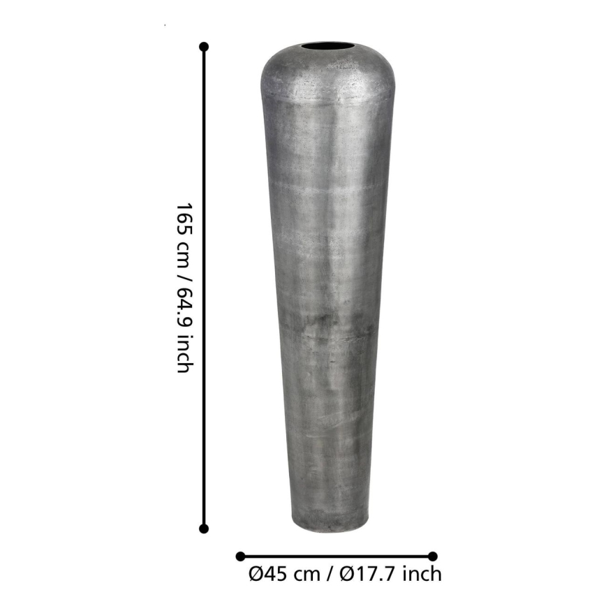 Eglo 421333 - Vază metalică MIYAZAKI 165x45 cm gri