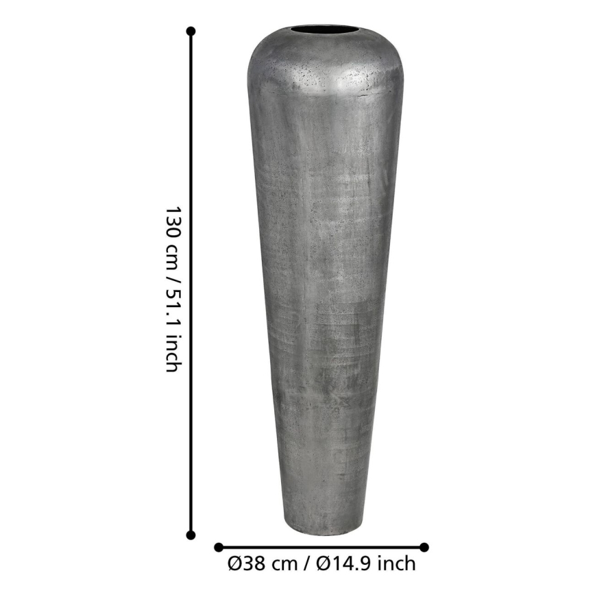 Eglo 421334 - Vază metalică MIYAZAKI 130x38 cm gri