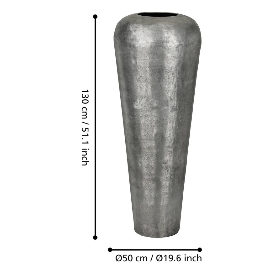 Eglo 421335 - Vază metalică MIYAZAKI 130x50 cm, gri