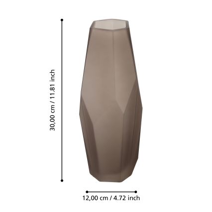 Eglo 421345 - Vază din sticlă CLONONY, 30 x 12 cm, maro