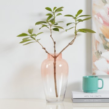 Eglo 421357 - Vază din sticlă KENYASI, 27 x 15,5 cm, roz