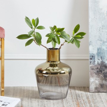 Eglo 421368 - Vază din sticlă SAMUNTAI, 32x25 cm, aurie