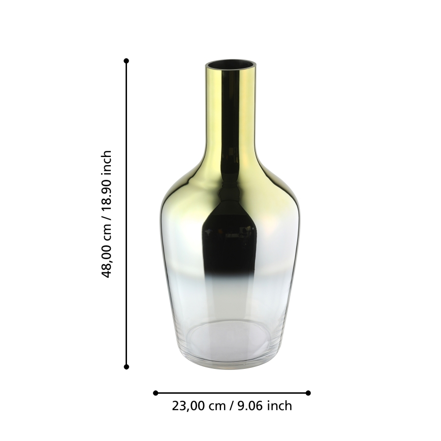 Eglo 421372 - Vază din sticlă SAMUNTAI, 48 x 23 cm, aurie