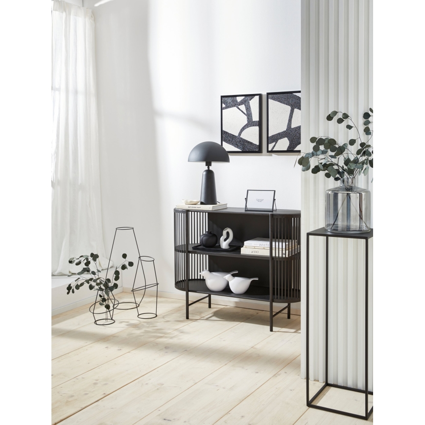 Eglo 421385 - Vază din sticlă NABAS 24,5x21 cm neagră/fumurie