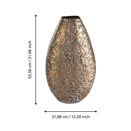 Eglo 421635 - Vas metalic LENGGENG 53,5x31 cm, finisaj bronz