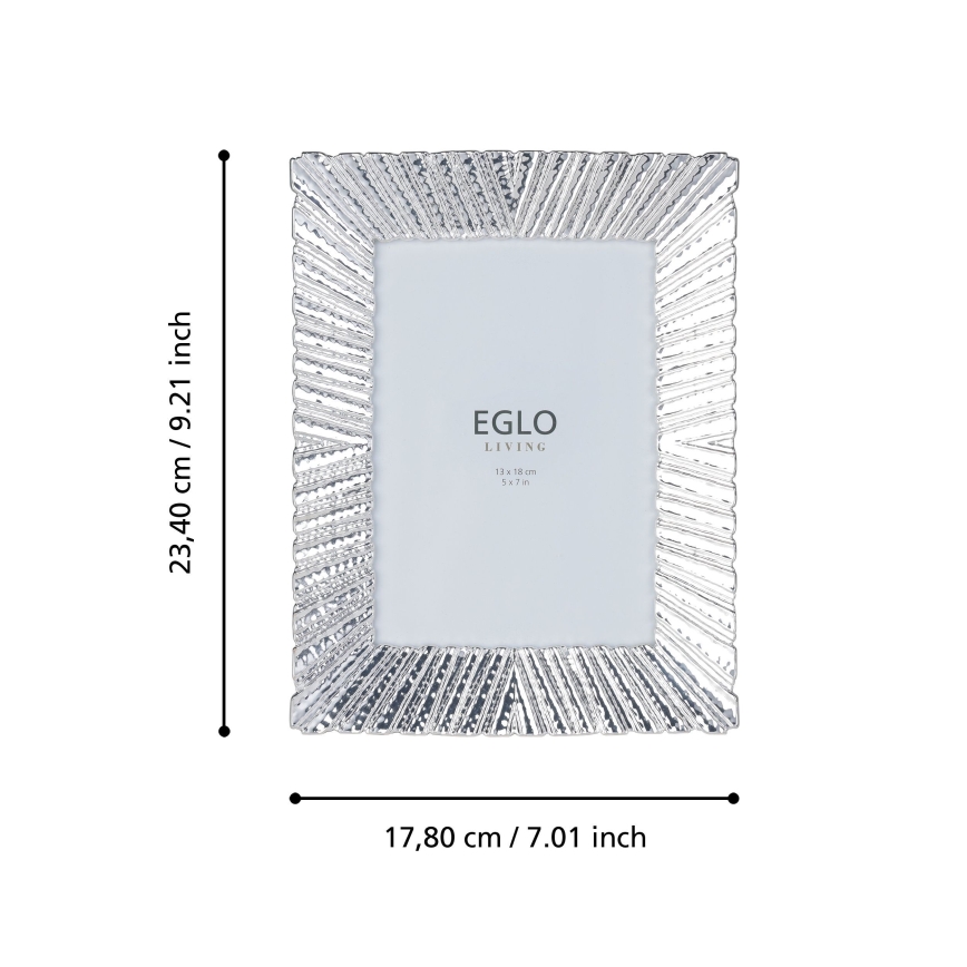 Eglo 423221 - Ramă foto BUGRINO 13x18 cm argintie
