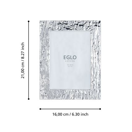 Eglo 423222 - Ramă foto BUGRINO 13x18 cm argintie