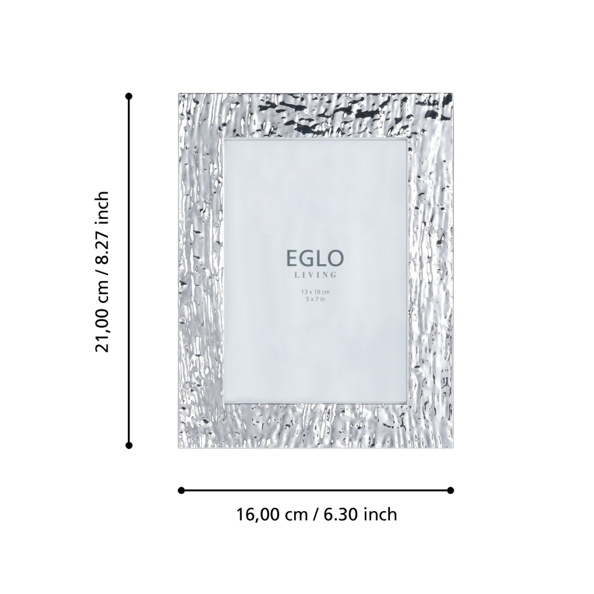 Eglo 423222 - Ramă foto BUGRINO 13x18 cm argintie