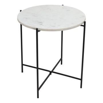 Eglo 424001 - Masă laterală TOWADA 44 cm marmură/negru