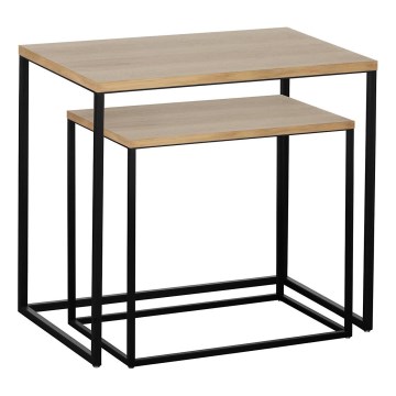 Eglo 424006 - Set de 2 mese laterale TOZAWA maro/negru