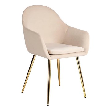 Eglo 424949 - Scaun de masă APALIT 87,5 x 57,5 cm crem/auriu