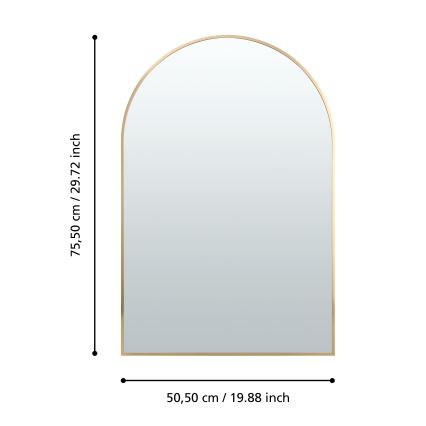 Eglo 425057 - Oglindă de perete AMBERY 75,5x50,5 cm, aurie