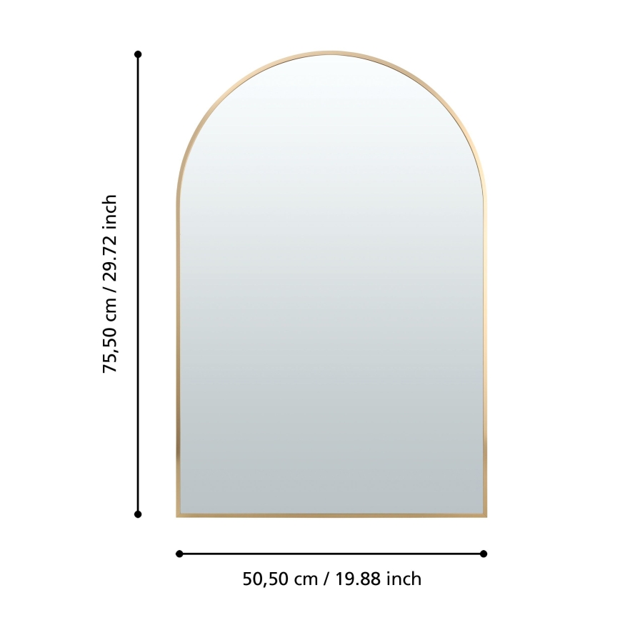 Eglo 425057 - Oglindă de perete AMBERY 75,5x50,5 cm, aurie