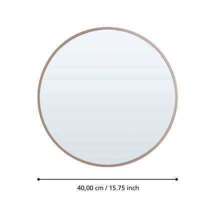 Eglo 425058 - Oglindă de perete BANI Ø 40 cm bej