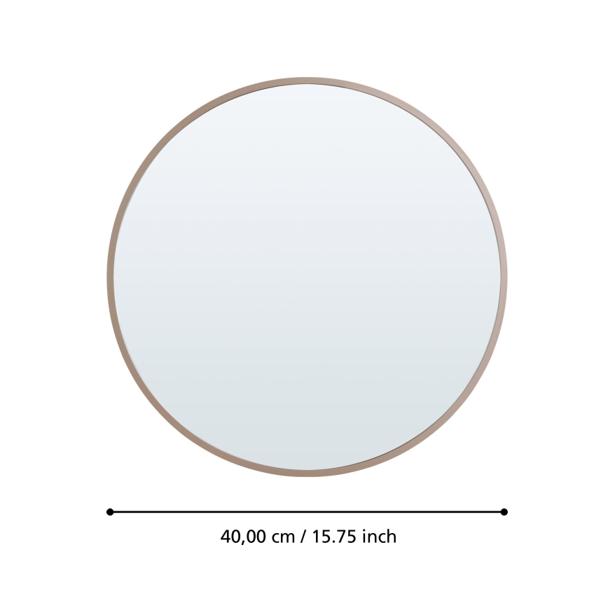 Eglo 425058 - Oglindă de perete BANI Ø 40 cm bej