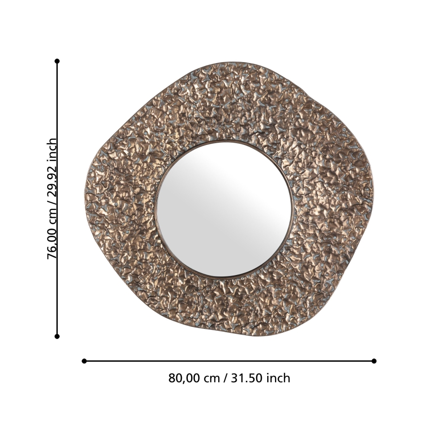 Eglo 425073 - Oglindă de perete TOAMASINA 76x80 cm bronzată