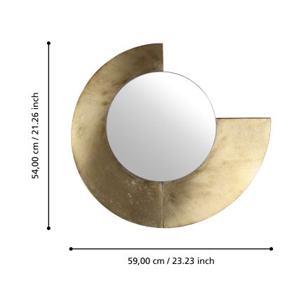 Eglo 425078 - Oglindă de perete TOAMASINA 54x59 cm aurie