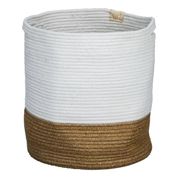 Eglo 426501 - Coș decorativ TOYAMA 40x35 cm alb/bej
