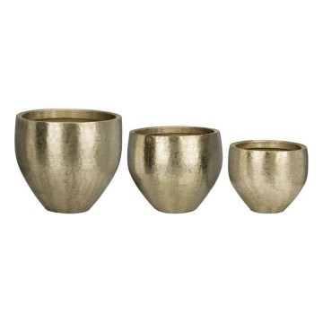 Eglo 428094 - Set de 3 vaze metalice OKAYAMA 92x86 cm aurii
