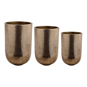 Eglo 428097 - SET de 3 vaze metalice OKAYAMA 77x51 cm, bronz