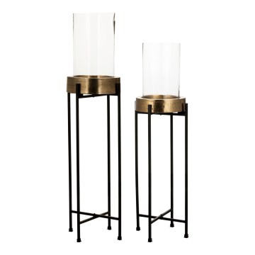 Eglo 428257 - Set de 2 sfeșnice IBUSUKI auriu/negru