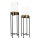 Eglo 428257 - Set de 2 sfeșnice IBUSUKI auriu/negru