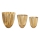 Eglo 428392 - Set de 3 vaze metalice OKAYAMA, aurii