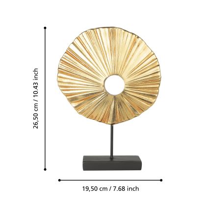 Eglo 429708 - Decorațiune URAKAWA 26,5x19,5 cm auriu/negru