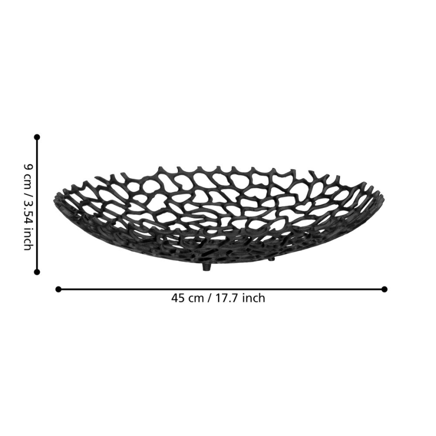 Eglo 429737 - Vas decorativ KIMITSU Ø 45 cm negru