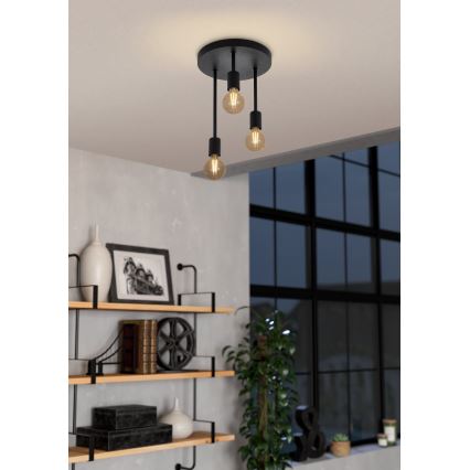 Eglo - Lustră pe tijă 3xE27/60W/230V