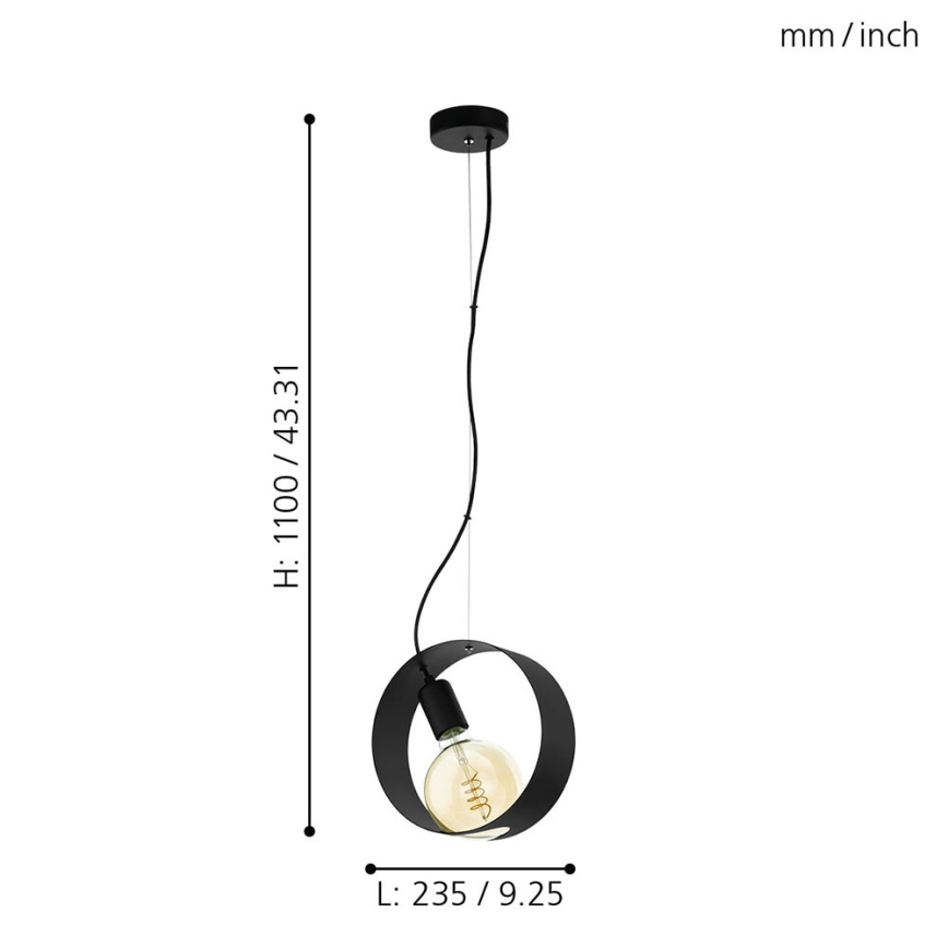 Eglo 43128 - Pendul LED pe cablu MAIDENHEAD 1xE27/4W/230V