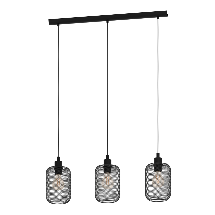 Eglo - Lustră pe cablu 3xE27/60W/230V