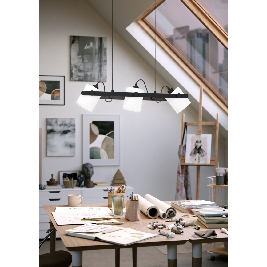 Eglo - Lustră pe cablu 3xE27/28W/230V