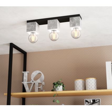 Eglo 43596 - Lustră aplicată PRESTWICK 3xE27/40W/230V