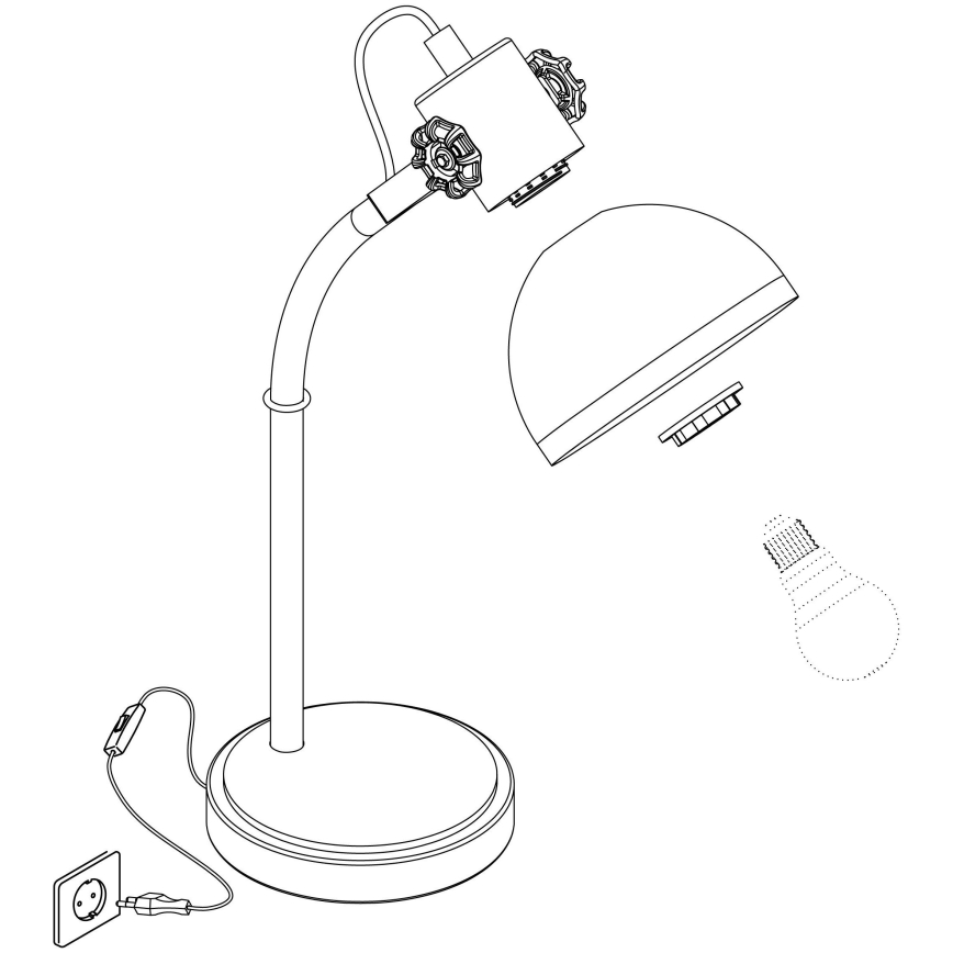 Eglo - Lampă de masă 1xE27/28W/230V