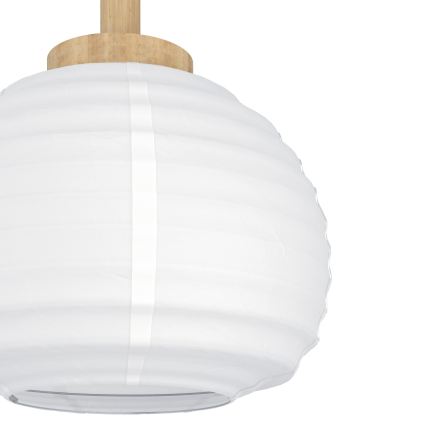Eglo - Lustru suspendat pe cablu 3xE27/40W/230V alb/bej