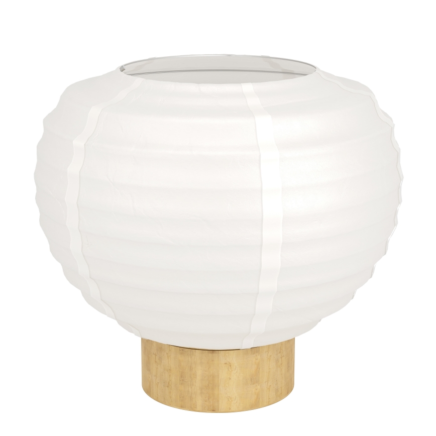 Eglo - Lampă de masă 1xE27/40W/230V alb/bej