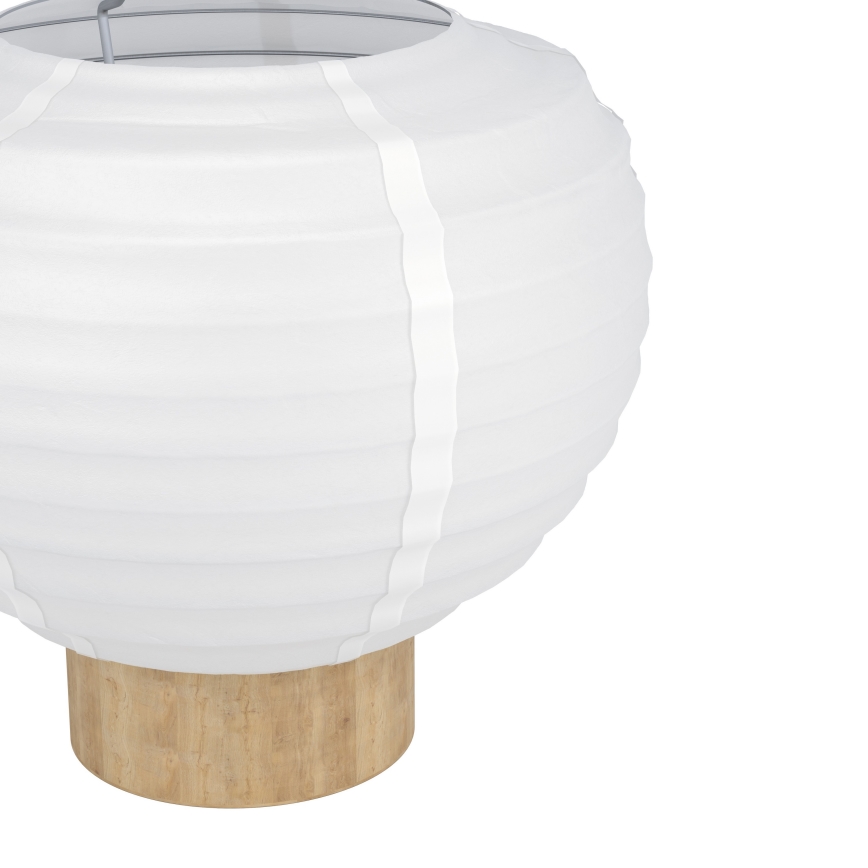 Eglo - Lampă de masă 1xE27/40W/230V alb/bej