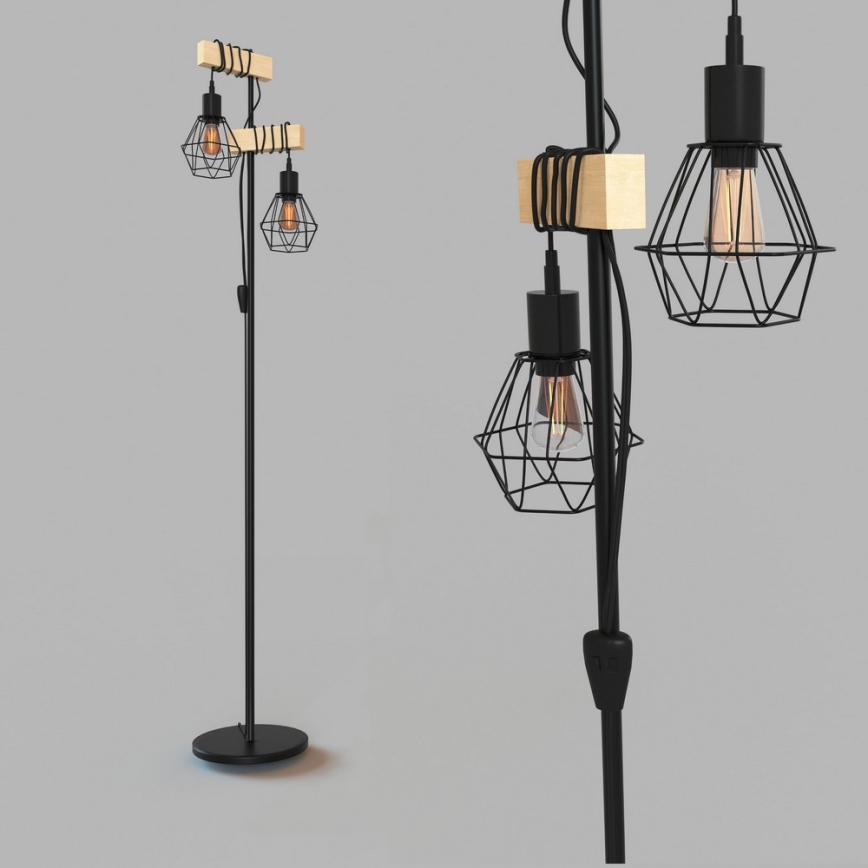 Eglo - Lampadar TOWNSHEND 2xE27/60W/230V
